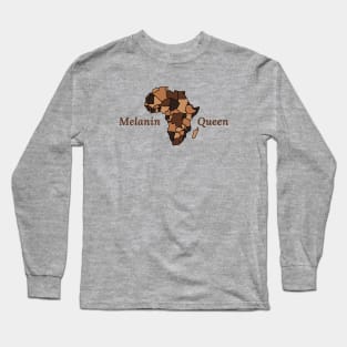 Melanin Queen African Pride Long Sleeve T-Shirt